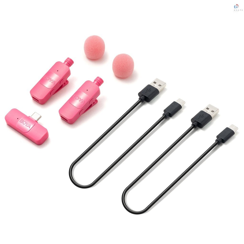Andph BOYA BYV20P 2.4G Wireless Microphone System Clipon Phone Microphone