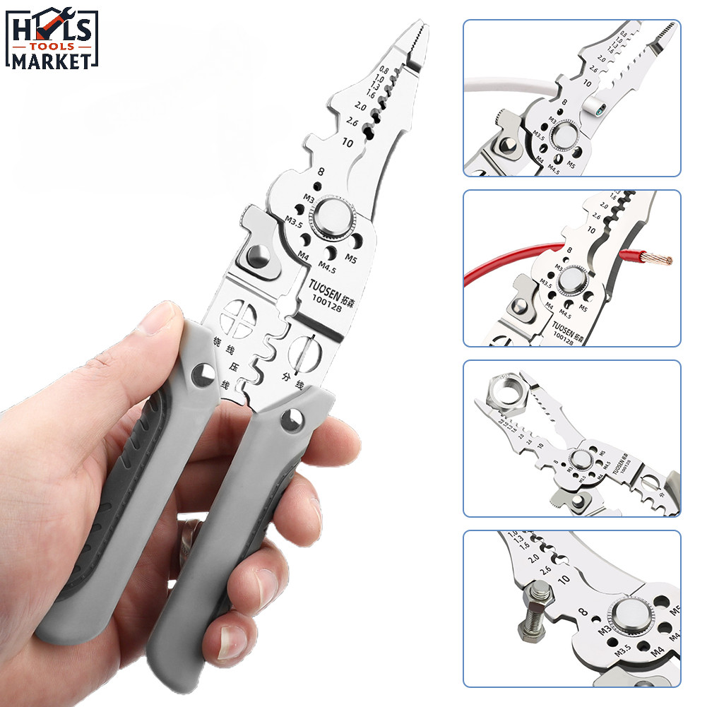 9 inch 28 In 1 Multifunctional plier wire stripper crimping tool wire ...
