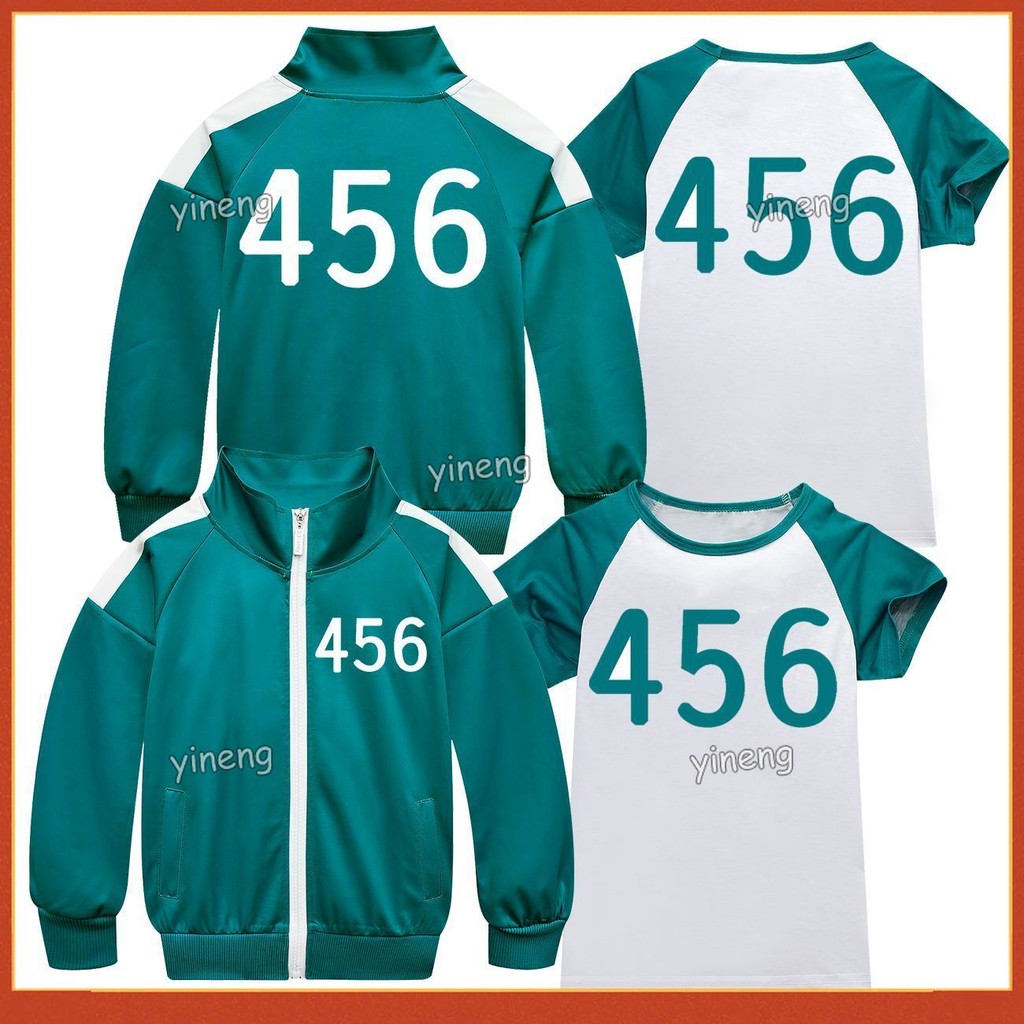 Kids Squid Game Cosplay Costume 456 Suit Girl and Boys