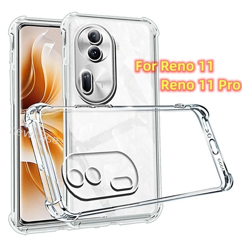 Silicone Transparent Clear Casing For Oppo Reno 11 Pro Reno11 Reno11F ...