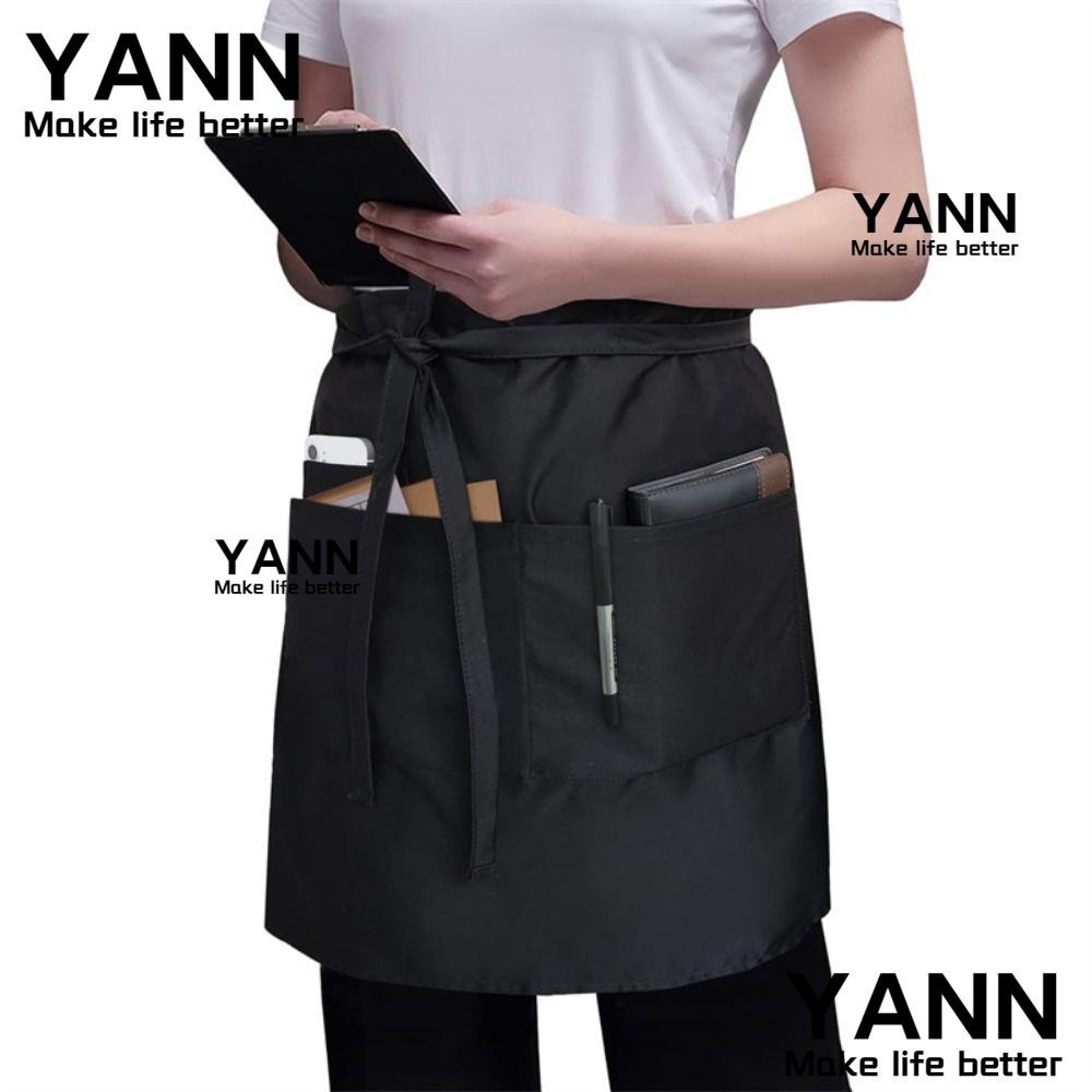 YANN1 Chef Apron, with 2 Pockets Thick Coffee House Working Aprons ...