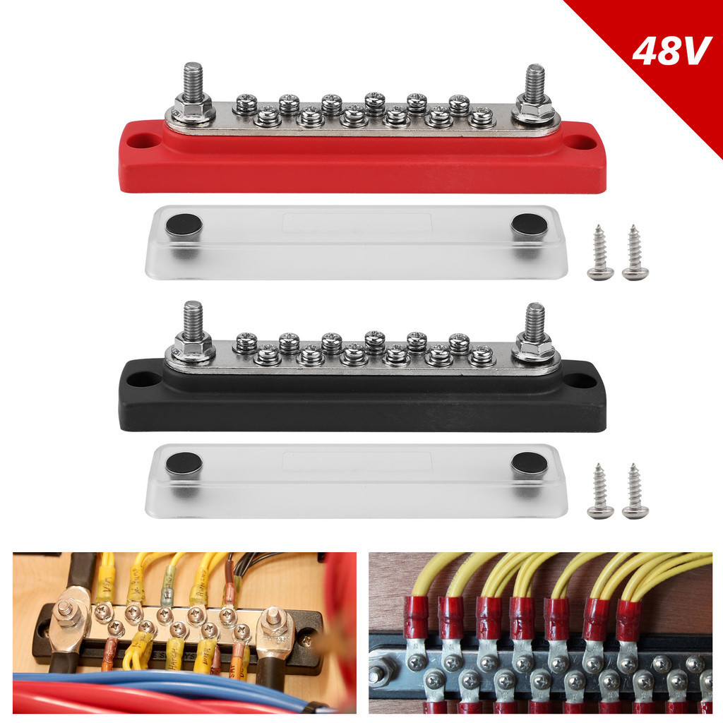 Car Bus Bar Positive Negative Terminal Block 150A 48V Power