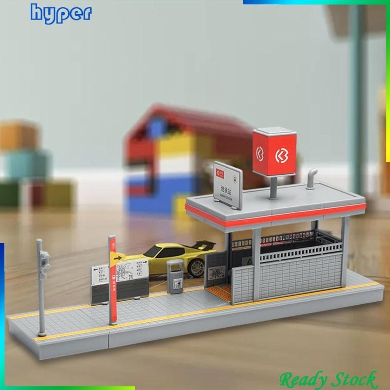 [ DIY 1/64 Metro Station Model Model Building Kits Scene Accessory for ...