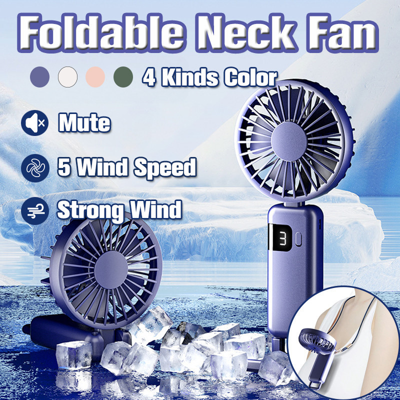 Portable Rechargeable 90° Foldable Handheld Fan Mini Mute Air ...