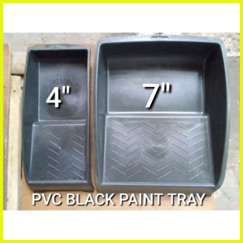 PVC BLACK PAINT TRAY ROLLER TRAY 4"/7" PANSALO O LAGAYAN NG PINTURA