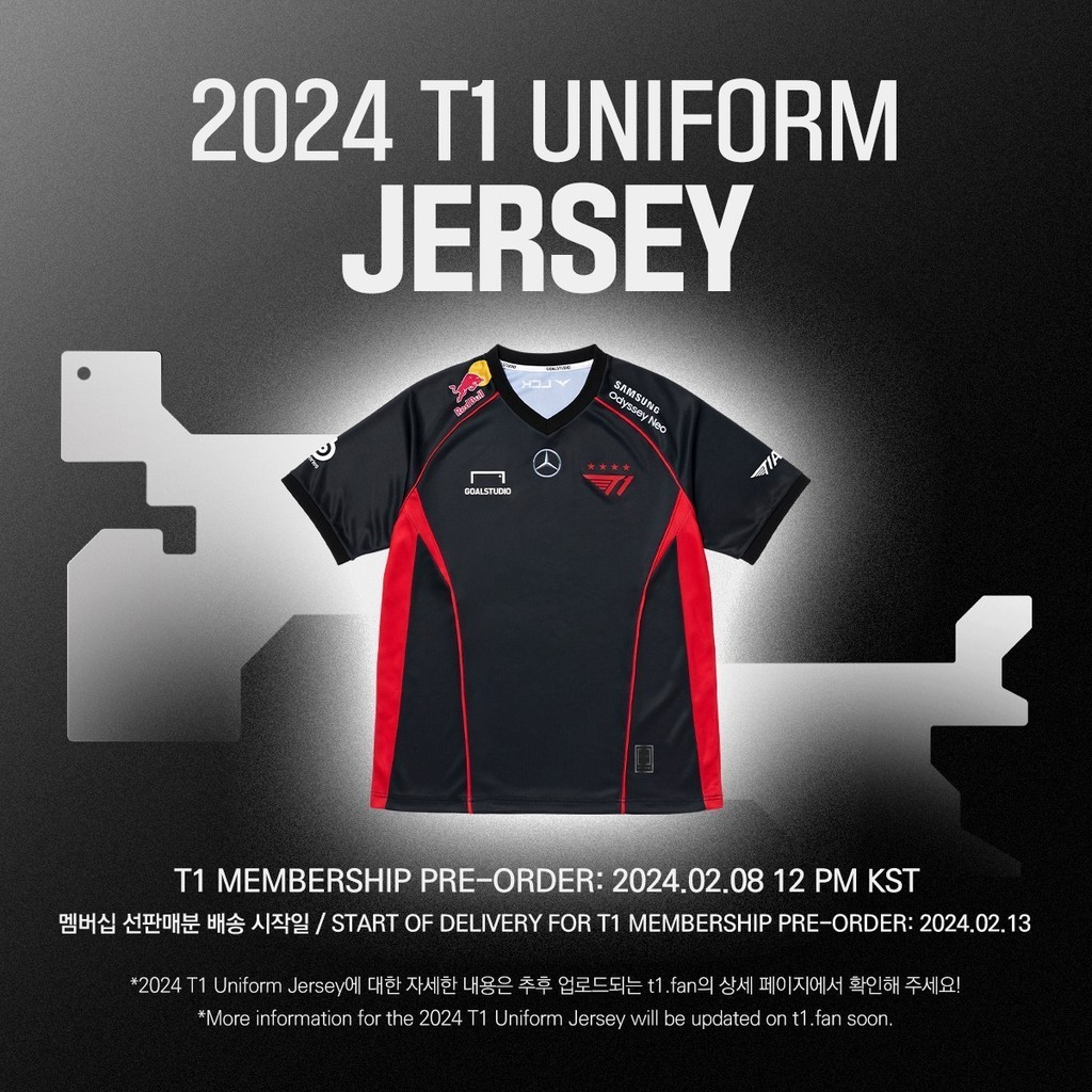 [Exclusive Sales] T1 Uniform Jersey 2024. "FAKER" Fourstar Shirt