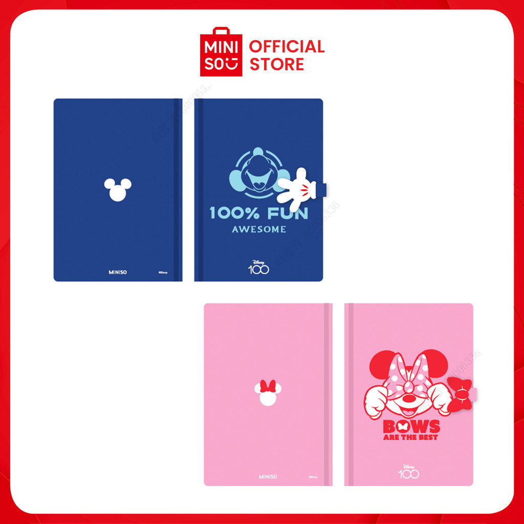 MINISO Disney 100 Smile FC A5 Hardcover Book 64 Sheets 2 Assorted ...