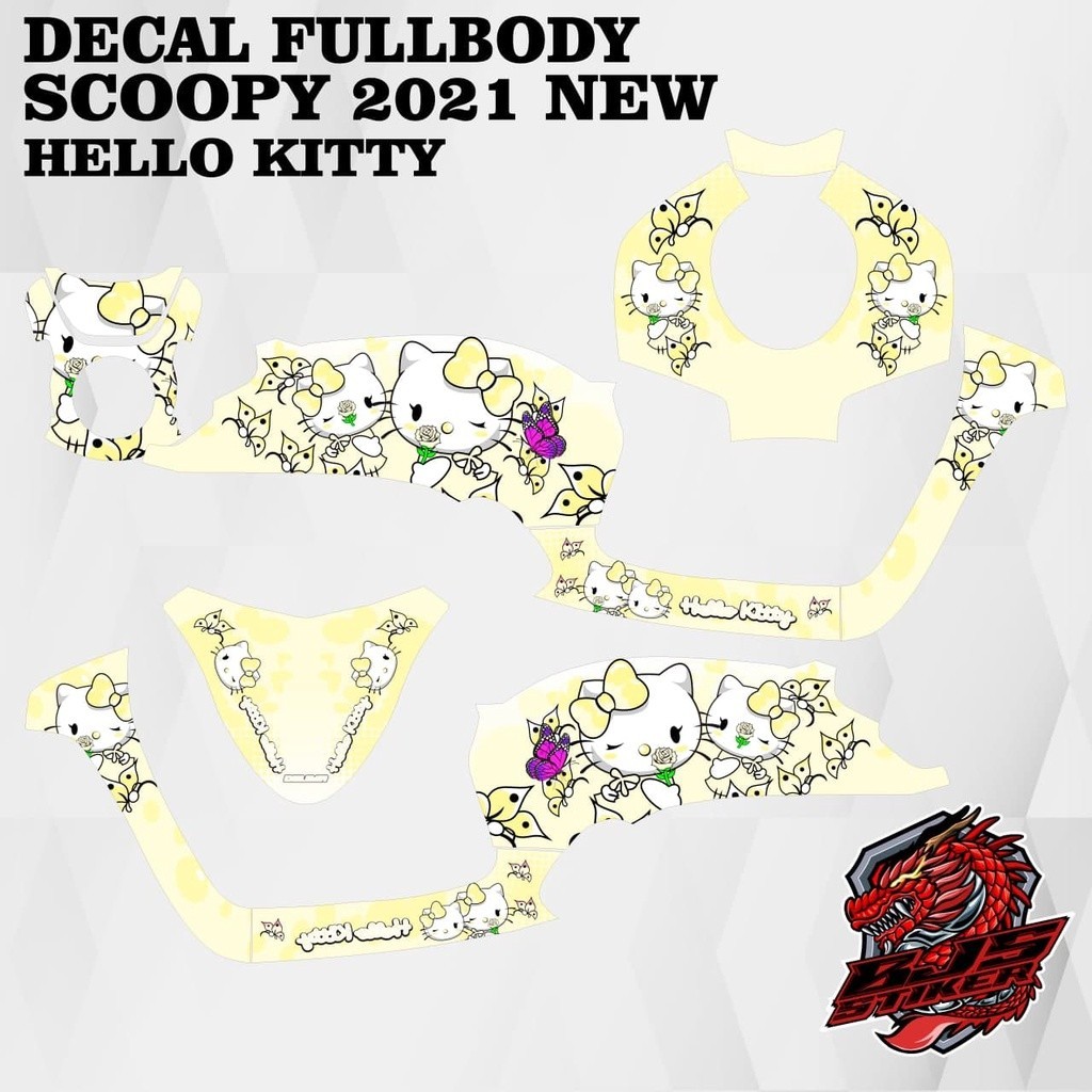 Decal full sticker full sticker full body scoopy latest 2021-2022 hello ...