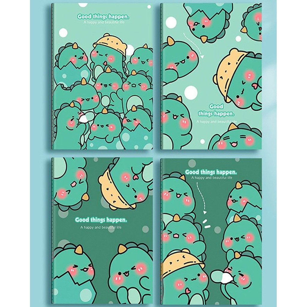 A5/B5 Stitched Notepad Little Dinosaur Patterns Cute Stitched Prize ...
