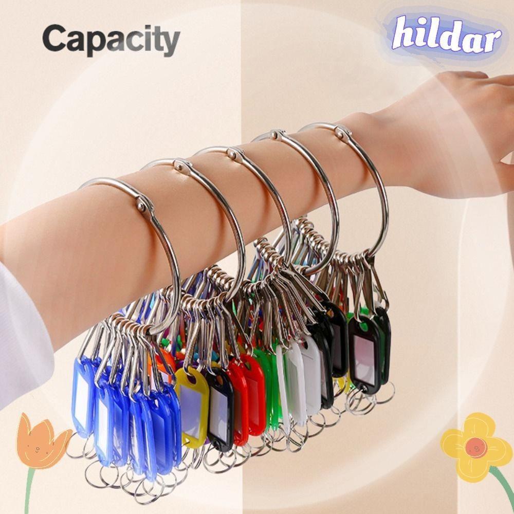 HILDAR 10/20/30/40 Pieces Key Ring, With Number Plates Plastic Key Tags ...