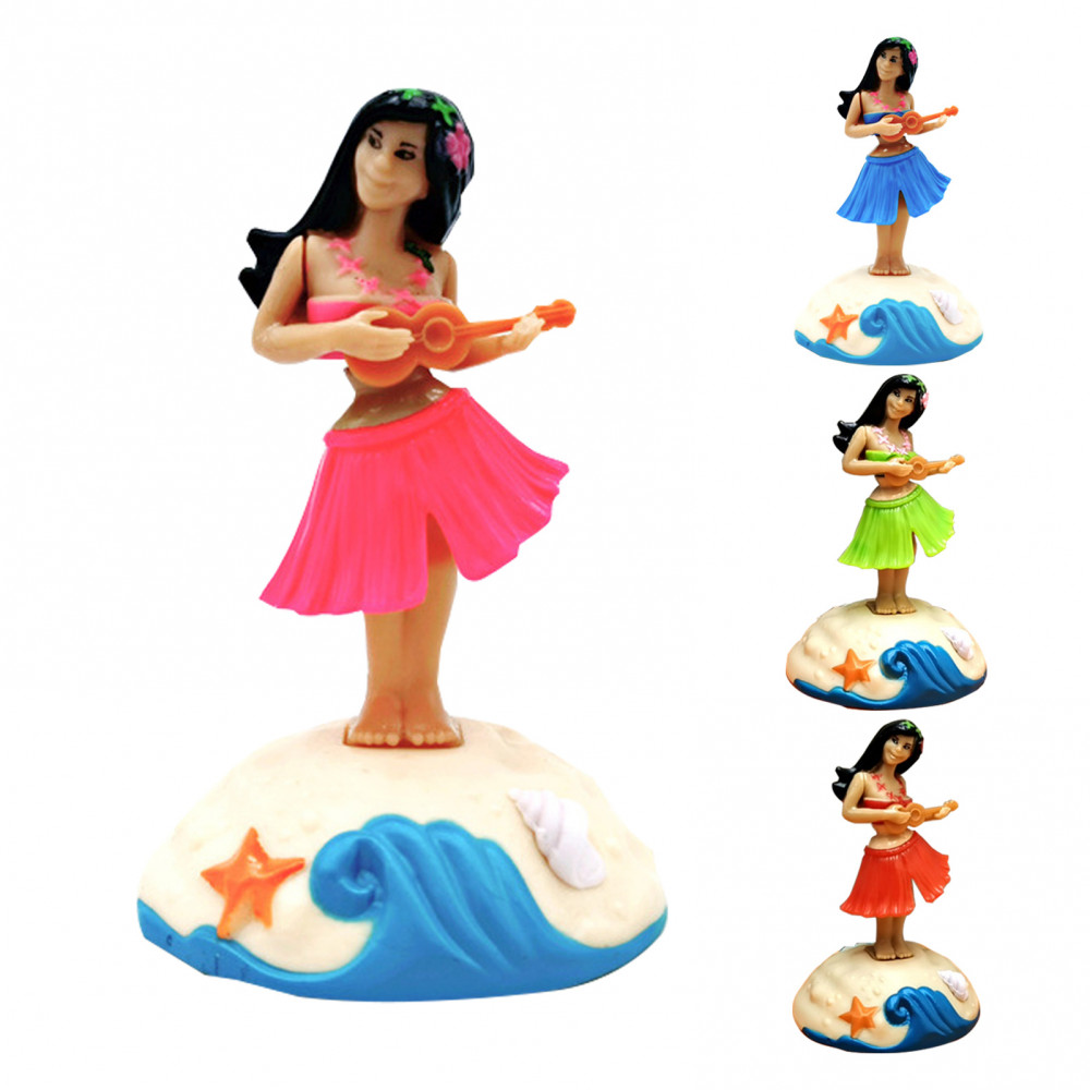 YL Hawaiian Girl Dashboard Doll Head Shaking Design Dashboard Hawaii