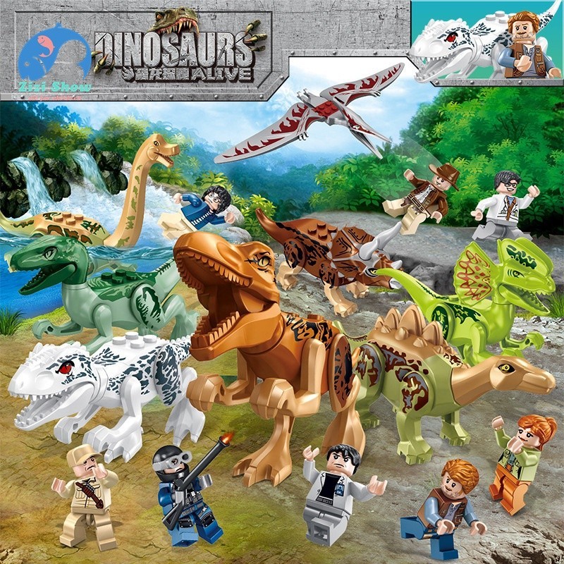 24 hours Delivery Jurassic World Lego set Dinosaur Mini Figure Building