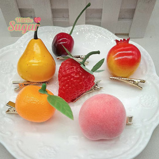 [willbesugarp] 1pcs Korean Style Cute Fun Simulation Fruit Hair Clip 