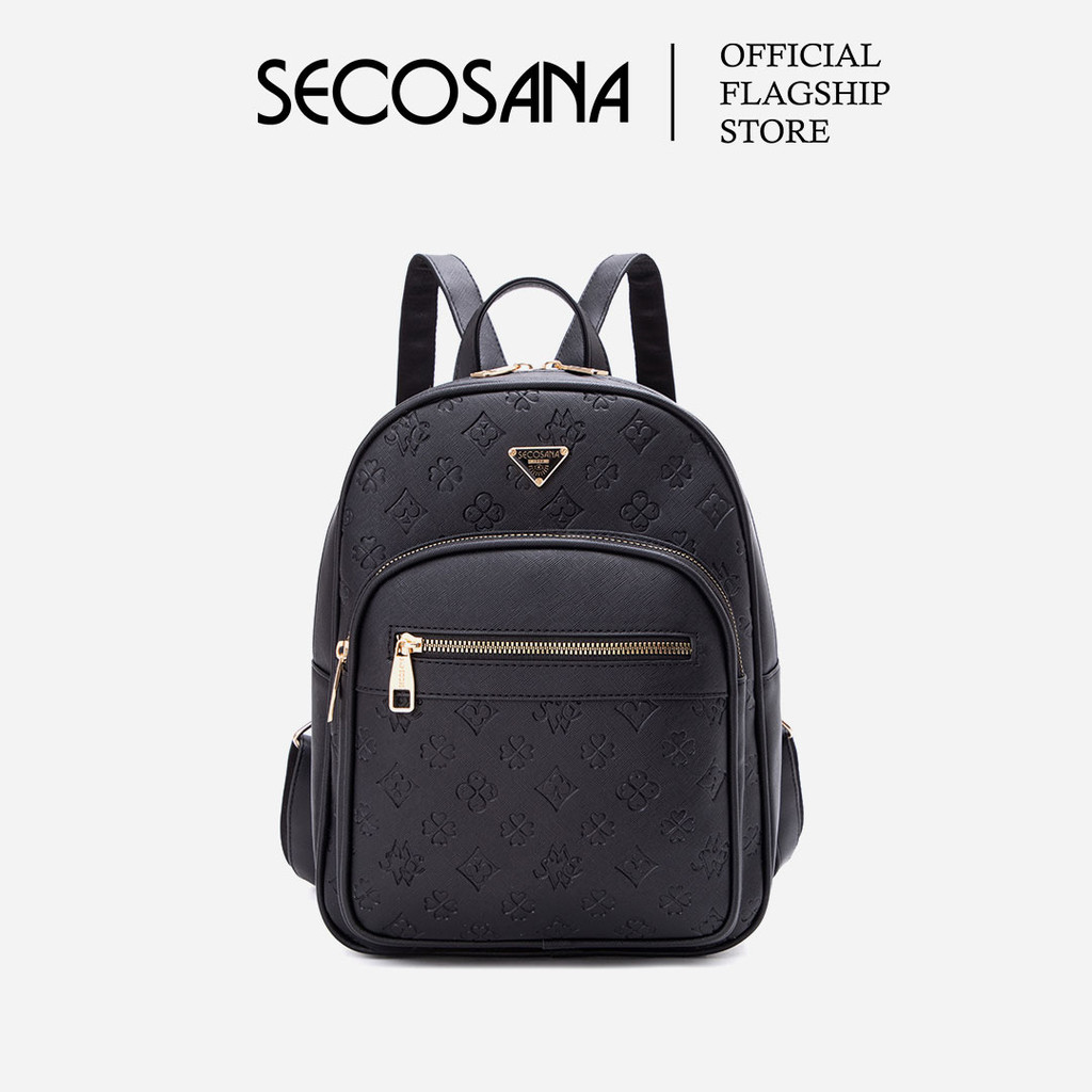 SECOSANA Allendra Monogram Petite Backpack | Shopee Philippines