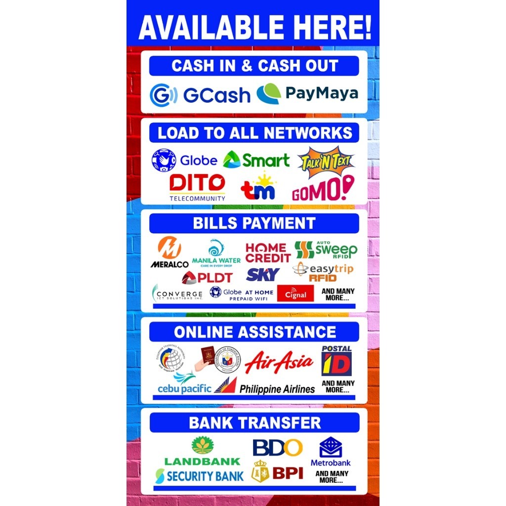 ♞E-Business Tarpaulin (All-In-One) (GCash | Bank Transfer I Load To All ...