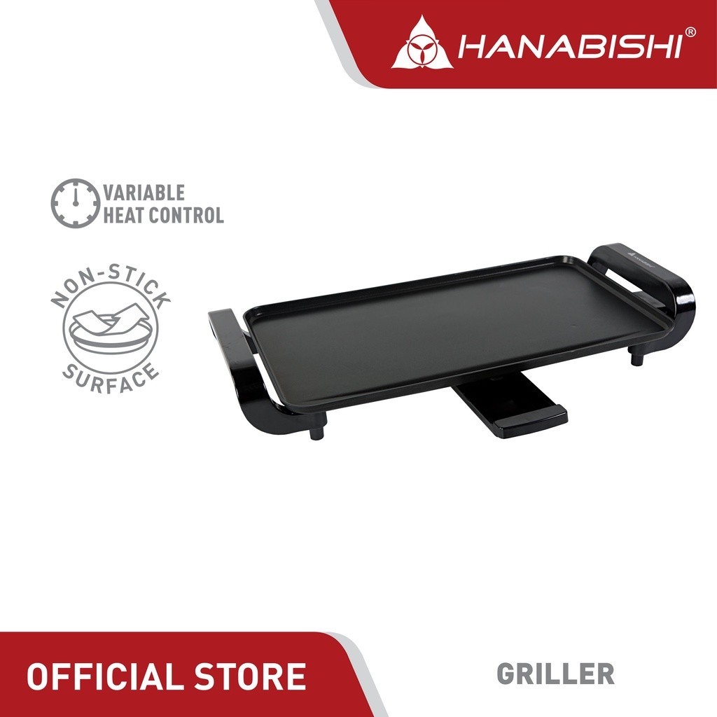 ♞Hanabishi Electric Griller Hgrill50 Nonstick surface Shopee Philippines