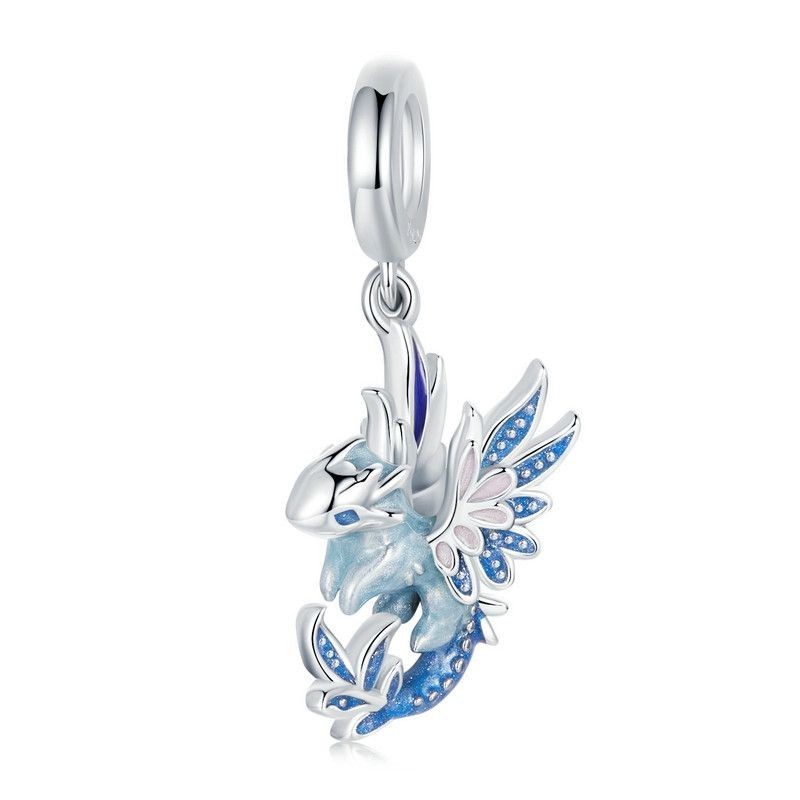 Bamoer 925 Sterling Sliver Charm Flying Dragon Pendant Accessories Series for Bracelet Shopee Philippines