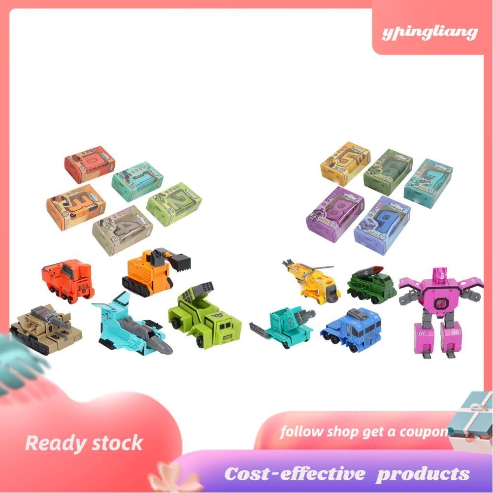 Ypingliang Number Math Robot Toys Reusable Transforming Educational ...