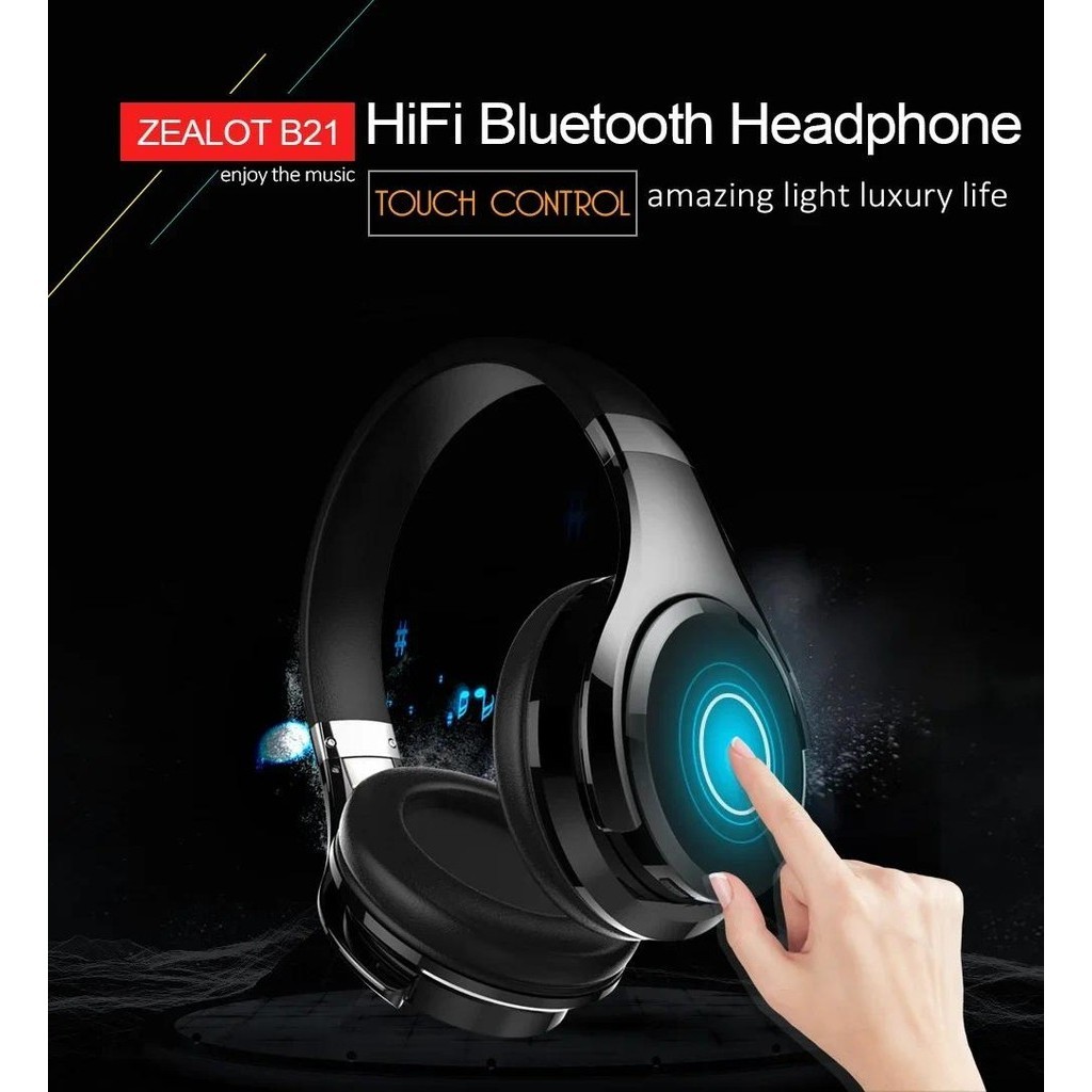ZEALOT B21 Wireless Bluetooth Headphone Super Bass Stereo Touch