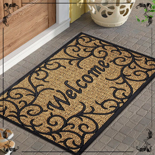 40*60cm/50*80cm/60*90cm Welcome mat outdoor Floor mat Crystal Velvet ...