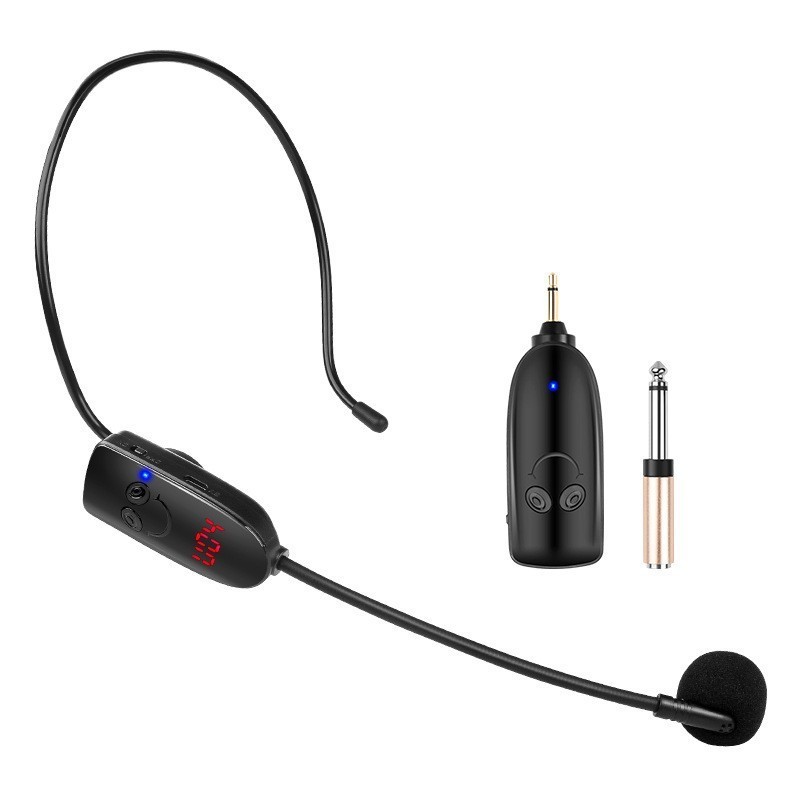 Uhf Wireless Microphone Head-Mounted Little Bee Amplifier Ear-Hook ...