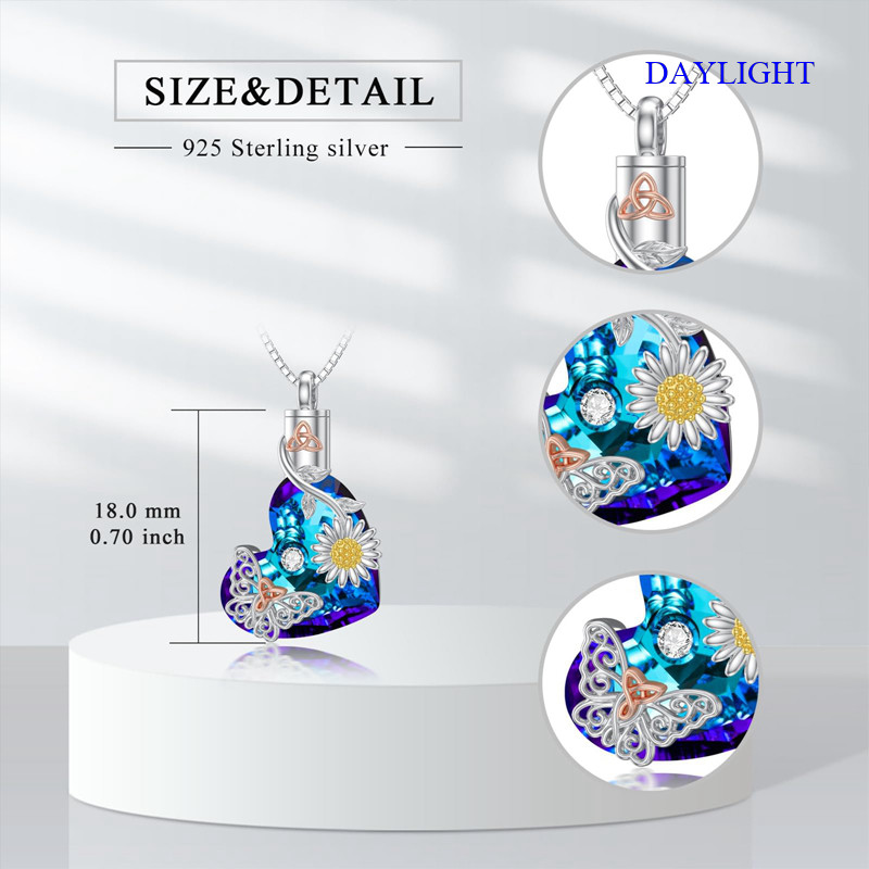 Necklaces for Ashes Sterling Silver Ashes Necklace Urns Butterfly ashes