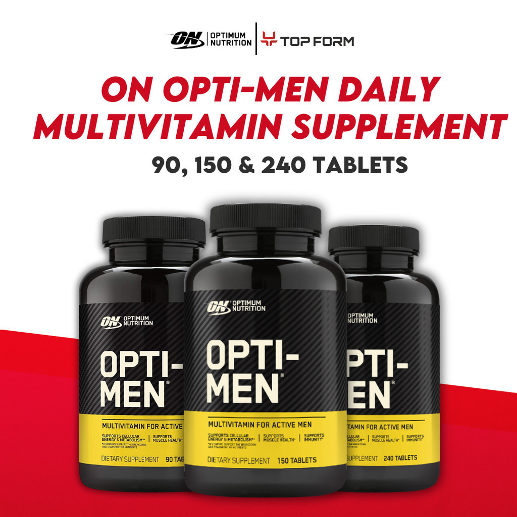 Optimum Nutrition Opti-Men Daily Multivitamin Supplement, 90, 150, 240 ...
