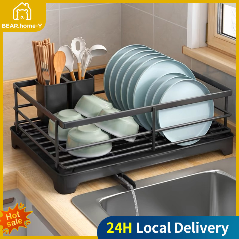 Kitchen Bowl and Chopstick Storage Bowl and Plate Storage Rack ...