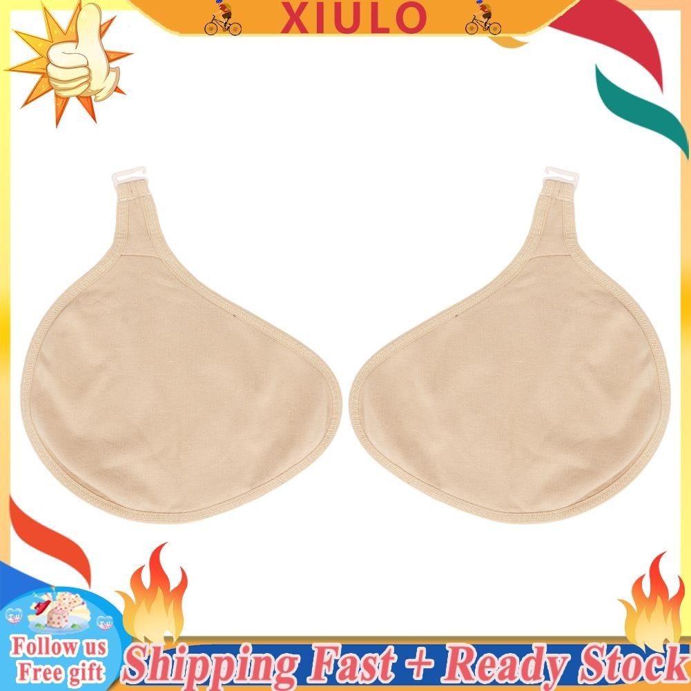Xiulo Silicone Breast Forms Protective Cover Soft Cotton Mastectomy ...