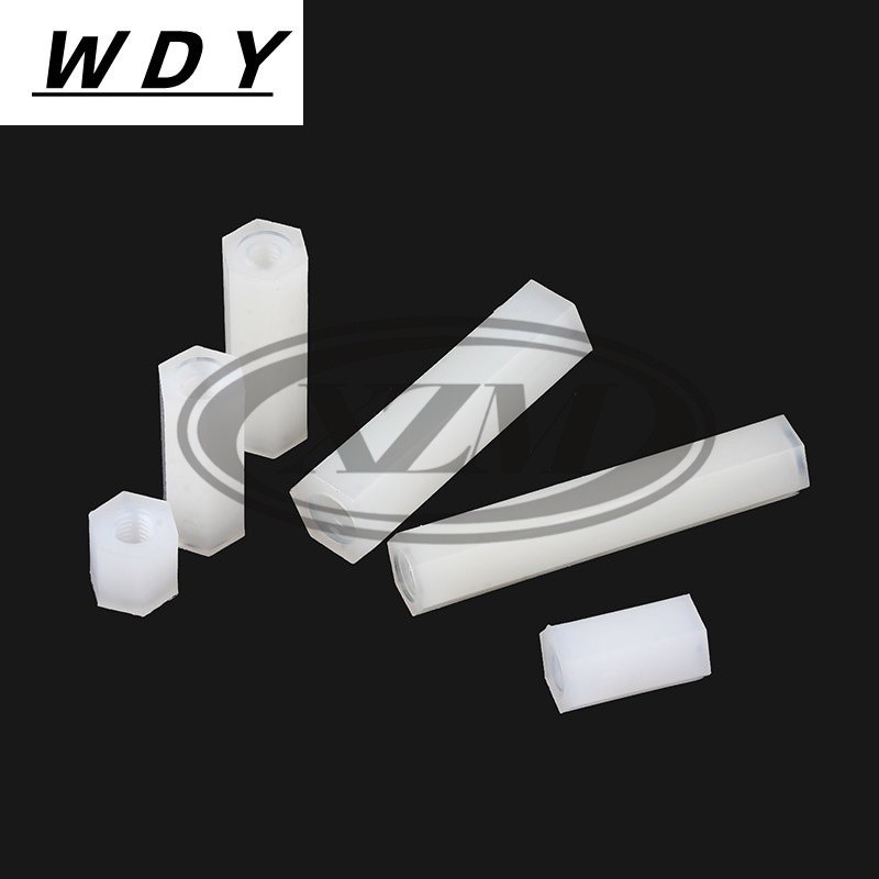Sizes] Nylon Column Flat Head Hexagonal DoubleWay Stud White