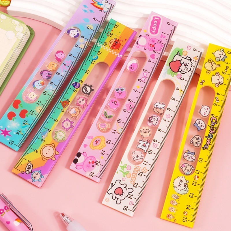 Sanrio My Little Pony Cute Ruler 15cm Cartoon Hello Kitty Kuromi ...