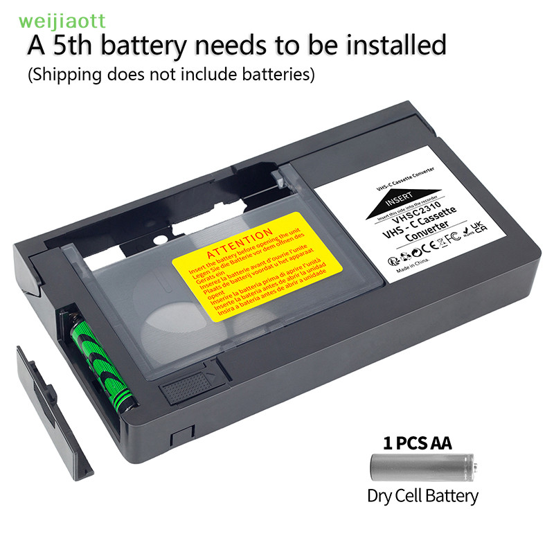 weijiaott For VHSC SVHS Camcorders Motorized VHS Cassette Adapter Not