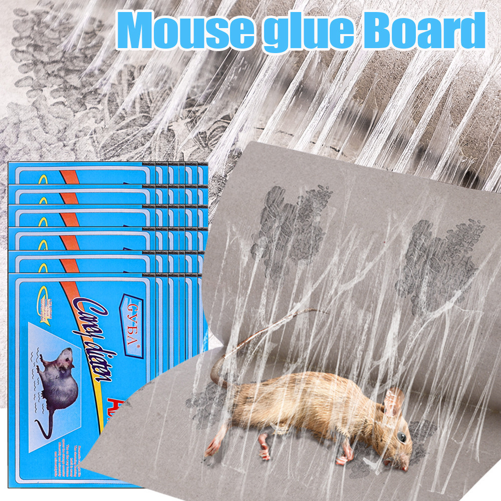 Super Strong Sticky Mouse Glue Board - Indoor Outdoor Large Rat Trap ...