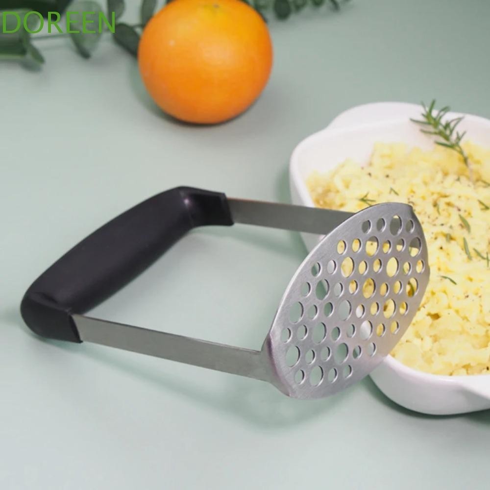 DOREEN Potato Masher, Handheld Non-slip Plastic Handle Potatoes Crusher ...