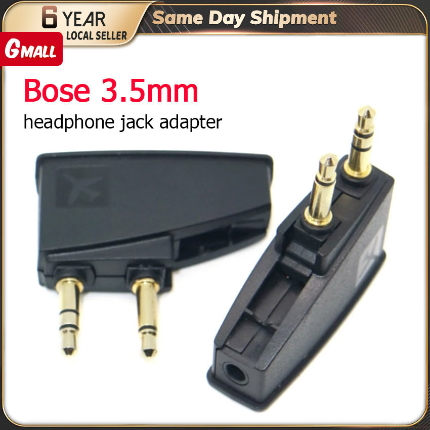 【Fast Delivery】 Portable 3.5mm Airplane Plug Adapter Airline Flight ...