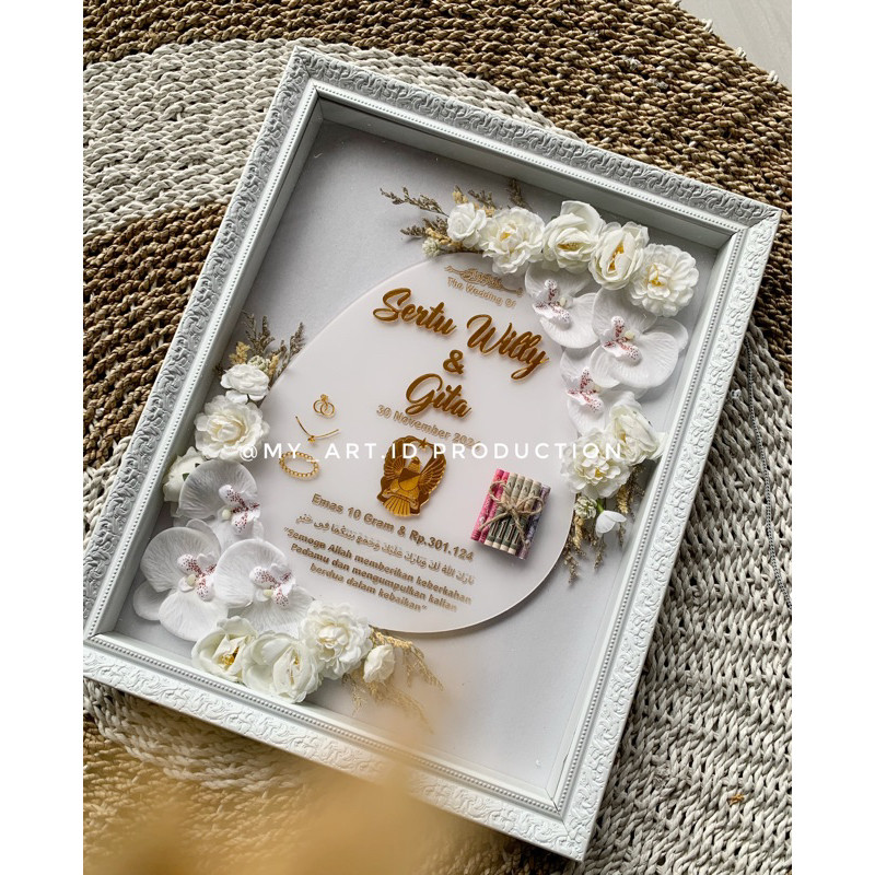 Flora Wedding Dowry Acrylic Dowry with Embossed Name | Shopee Philippines