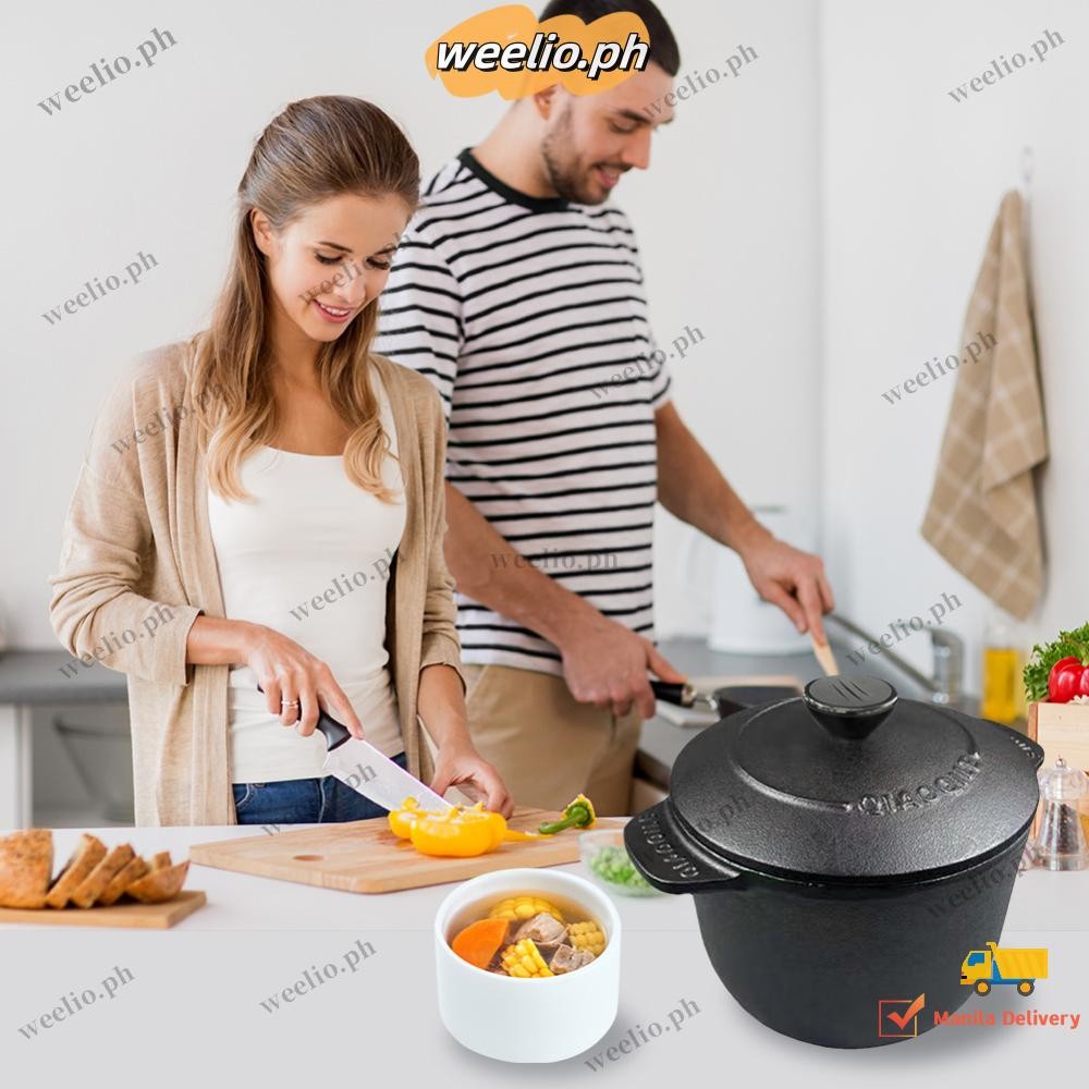 Cast Iron Rice Cooker Deepened Rice Pot Dutch Oven Rice Casserole for ...