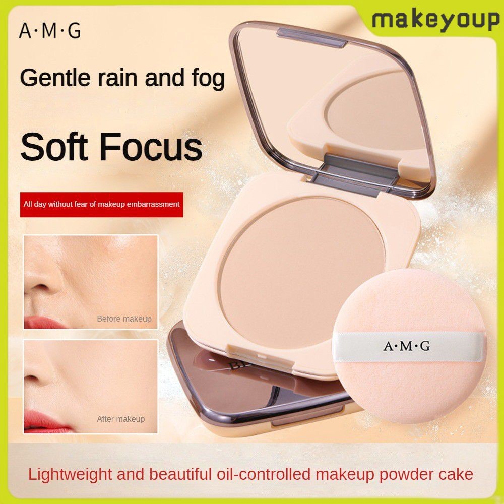 COD A.m.g Pressed Powder Long-lasting Waterproof Wet And Dry Dual ...