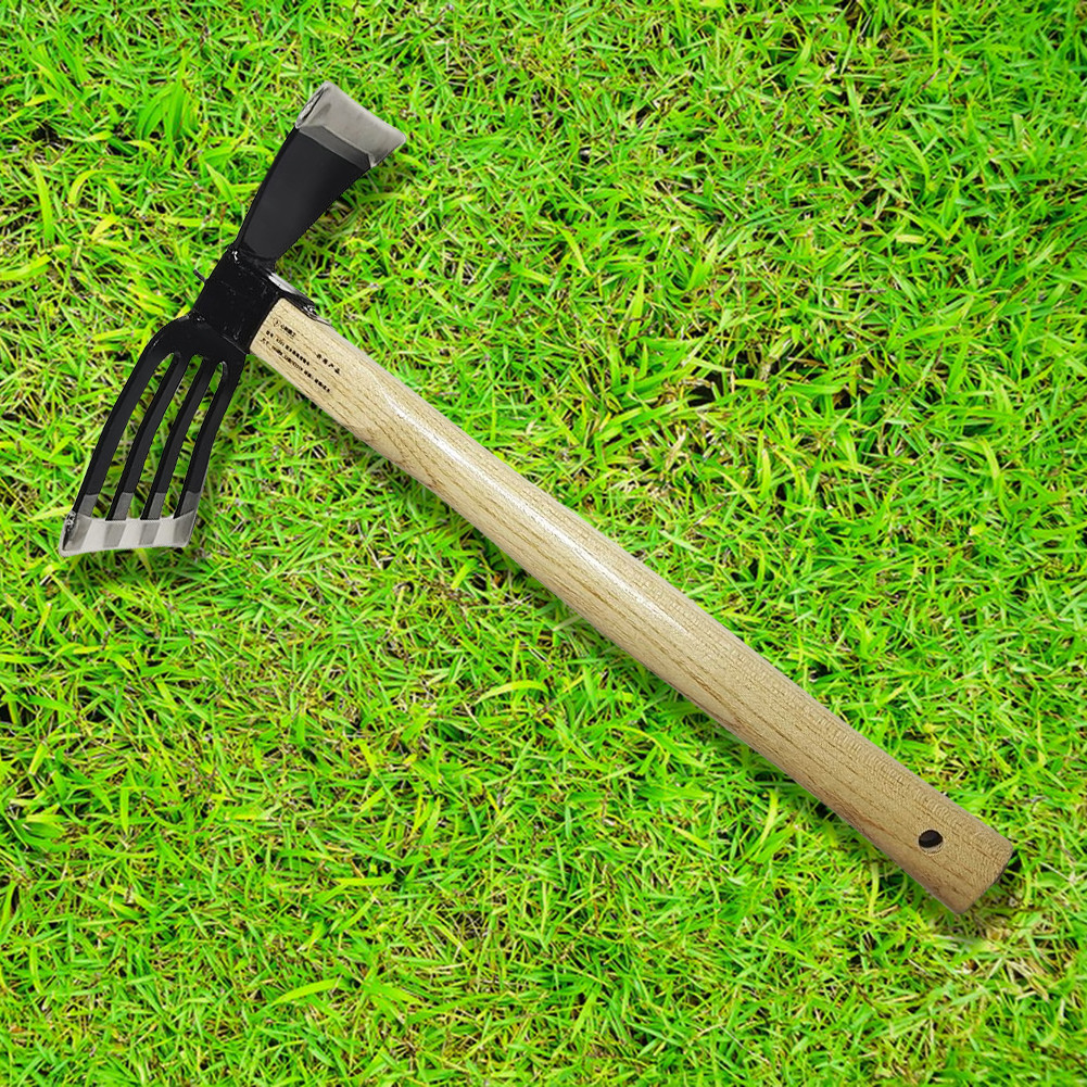 5-Claw Rake with Wooden Handle Garden Rake Cultivator Mini Hoe and ...