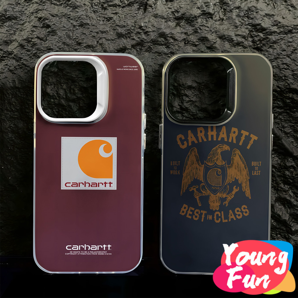 Case for iPhone 15 PRO MAX carhartt eagle Fashion Plating Metal Cool