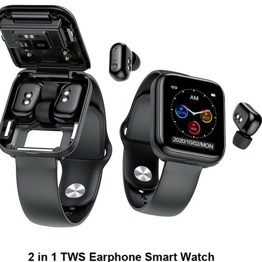 Two In One Watch Headphone X8 In Smartwatch With Wireless Earphone