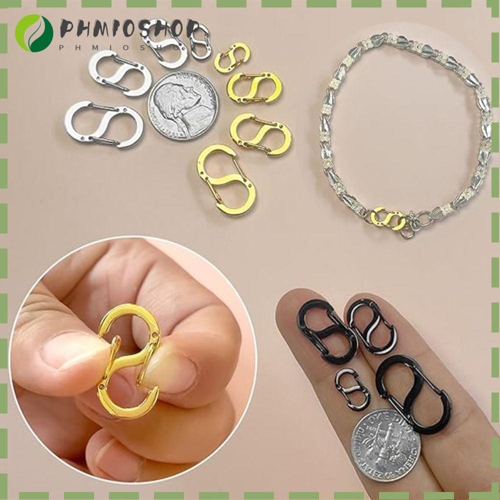 1Pcs Double Opening Lobster Clasp, Silver Gold S Lock Necklace