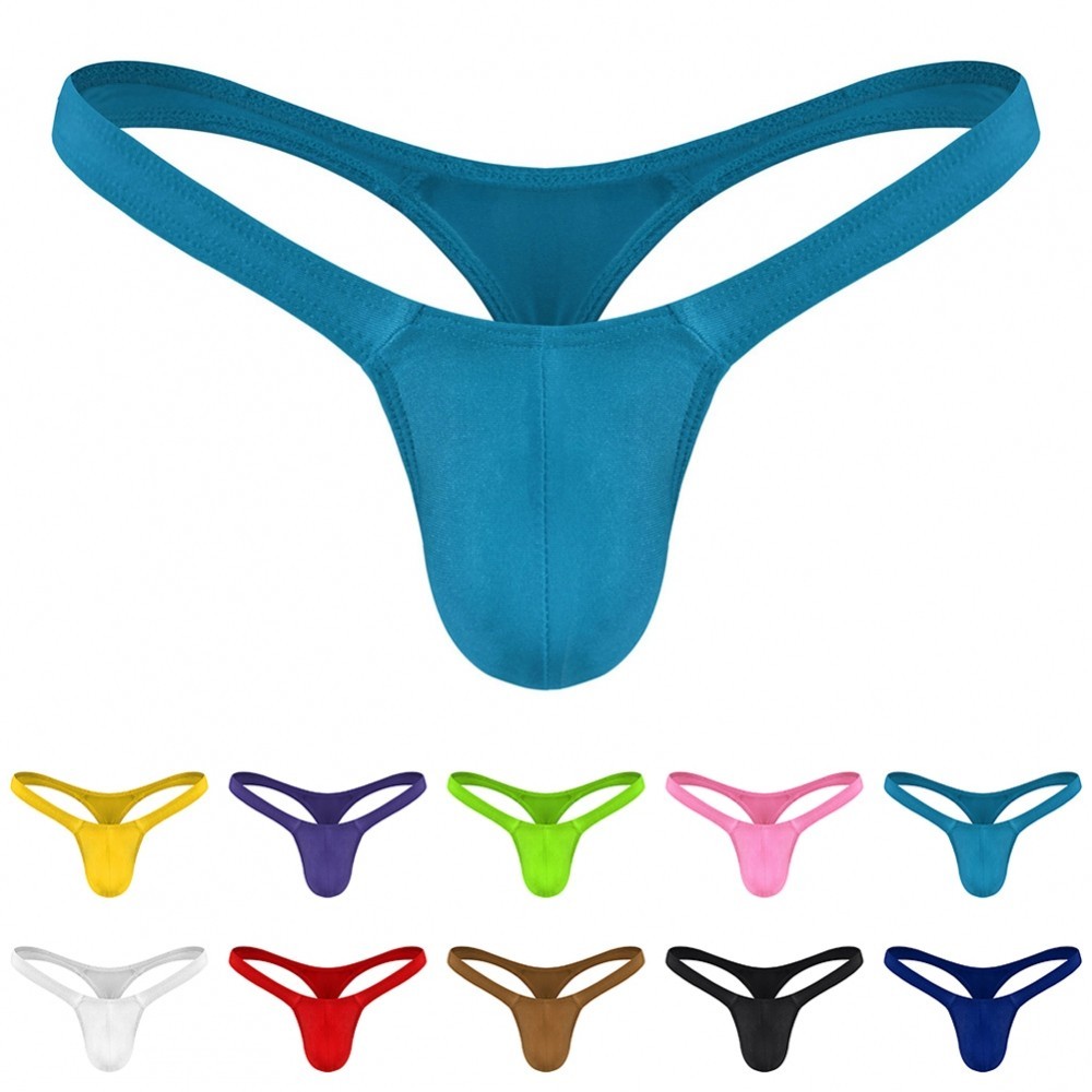 Premium Quality Mens Lowrise G String Thong Bikini Underwear Sexy Bluge ...