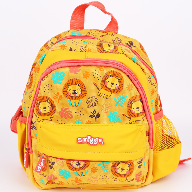 Australia smiggle Kindergarten Schoolbag Yellow Little Lion mini ...