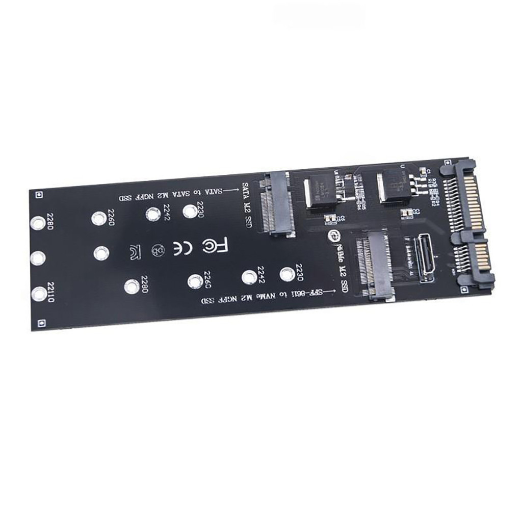 JMT For NGFF SATA M.2 SSD to SATA Riser NVME PCI-E M.2 SSD to SFF-8611 ...