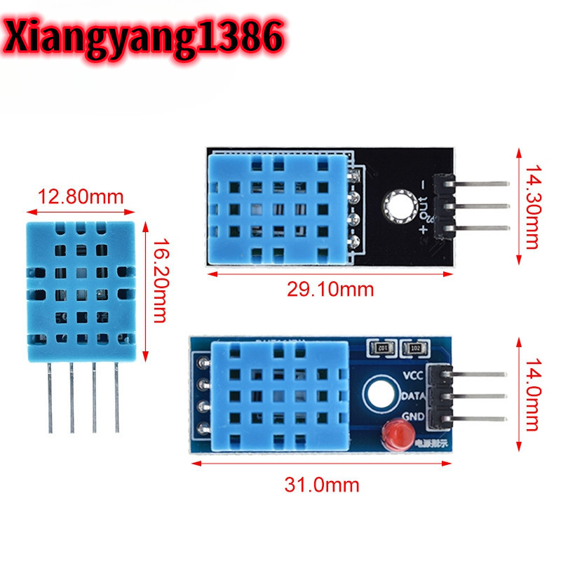 DHT11 Digital Temperature and Humidity Sensor for Arduino's DHT11 ...