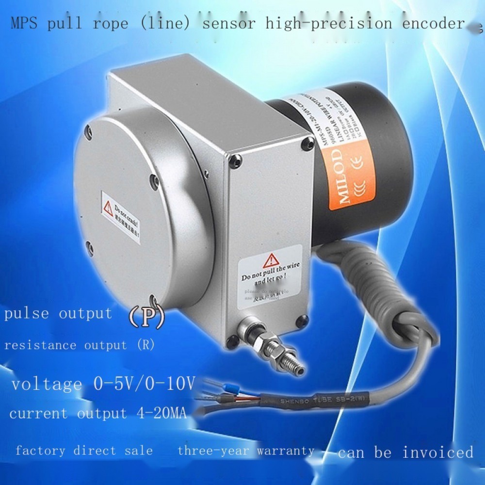 MPS/WPS-M-3000-V Pull Rope Displacement Sensor Linear Pull Wire Sensor ...