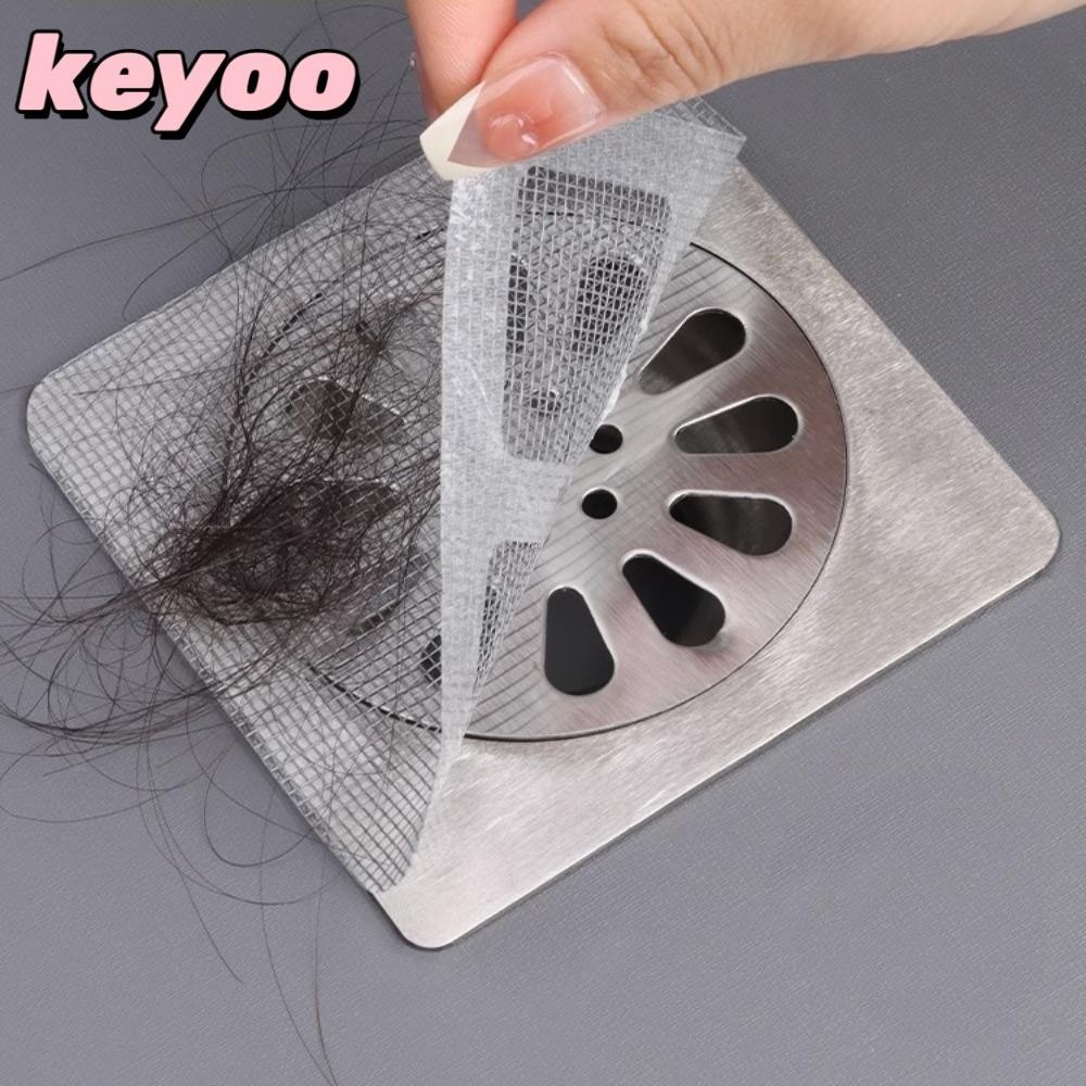 Keyoo 30pcs Disposable Hair Catchers Sticky Mesh Disposable Floor