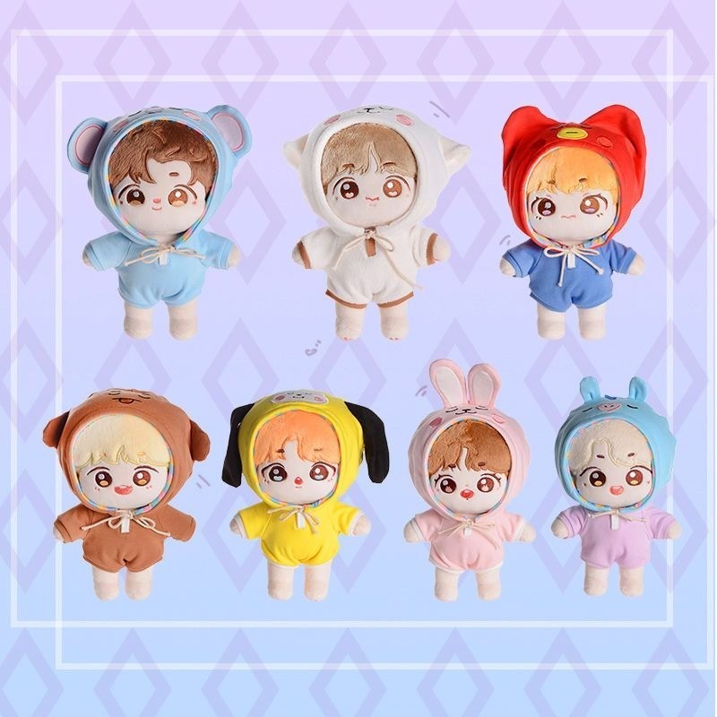 20cm Original Genuine BTS Doll JUNG KOOK Rap Monster JIMIN SUGA V J ...