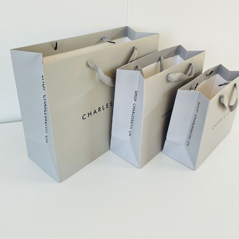 Cnk Paper Bag Gray Gift Bag 3 Sizes Shopee Philippines